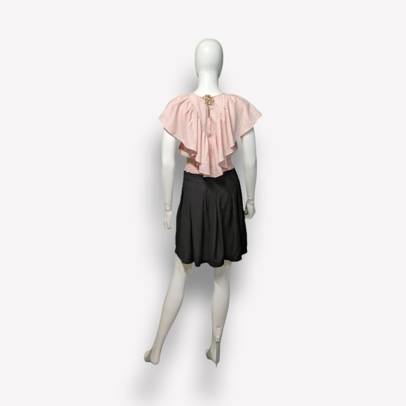 Nordstrom Open Edit Crop Ruffled Top, XS - Picture 2 of 9